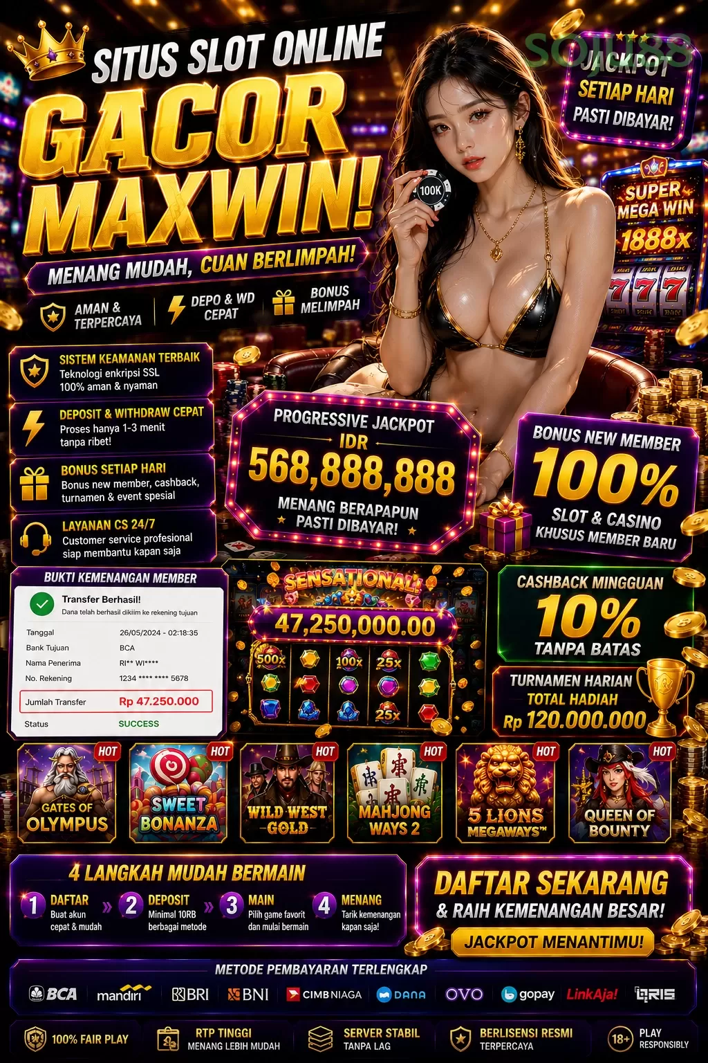 BONUS EXTRA FREESPIN PRAGMATIC PLAY FREESPIN 10_ dan BUYSPIN 20_ promotion image